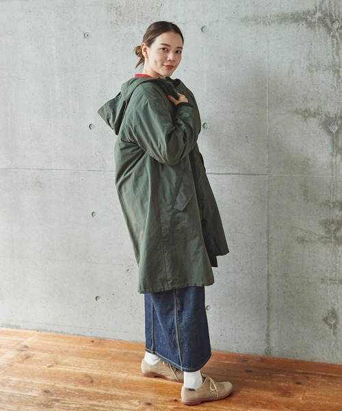 PAR ICI（パーリッシィ）の「ベルスプリット ライナー付きモッズコート (3WAY)（モッズコート・レディース・カーキ/ブラック・FREE）」の7枚目の写真