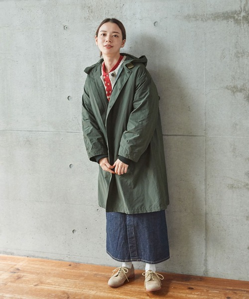 PAR ICI（パーリッシィ）の「ベルスプリット ライナー付きモッズコート (3WAY)（モッズコート・レディース・カーキ/ブラック・FREE）」の4枚目の写真