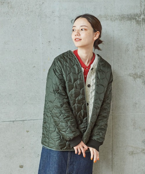 PAR ICI（パーリッシィ）の「ベルスプリット ライナー付きモッズコート (3WAY)（モッズコート・レディース・カーキ/ブラック・FREE）」の17枚目の写真