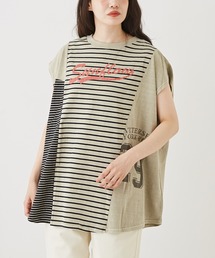 CUBE SUGAR（キューブシュガー）の「WEB限定リメイク風フレンチスリーブプルオーバー（Tシャツ/カットソー）」