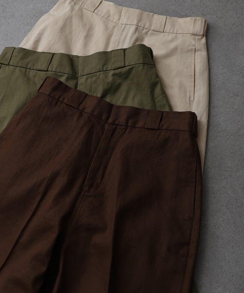 ZIP FIVE（ジップファイブ）の「【ZIP FIVE】ハイウエストタックワイドストレートチノパンツ/チノパンツ イージーワークパンツ ワイドパンツ シェフパンツ（チノパンツ・メンズ・カーキ/チャコールグレー/ブラック/ベージュ/アイボリー/ブラウン・X-LARGE/LARGE/MEDIUM）」の21枚目の写真