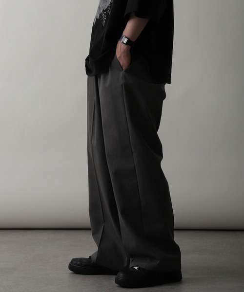 ZIP FIVE（ジップファイブ）の「【ZIP FIVE】ハイウエストタックワイド