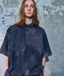 ハレ　グラフィック　ロングシャツ　ホワイト　メンズ HARE シャツ REFLECTIONシアーロングシャツ(HARE) メンズ