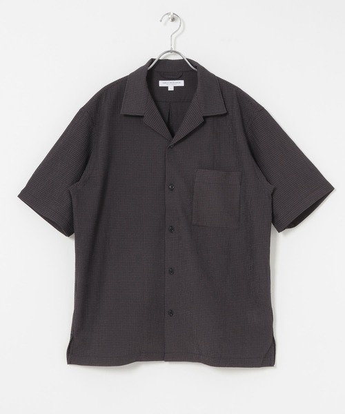 URBAN RESEARCH（アーバンリサーチ）の「3Dエアトリコットオープンカラーシャツ（シャツ/ブラウス・メンズ・ブルー系その他/チャコールグレー・LARGE/MEDIUM）」の13枚目の写真