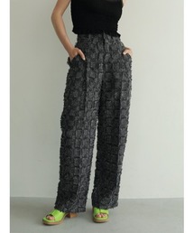 Tweed motif pants