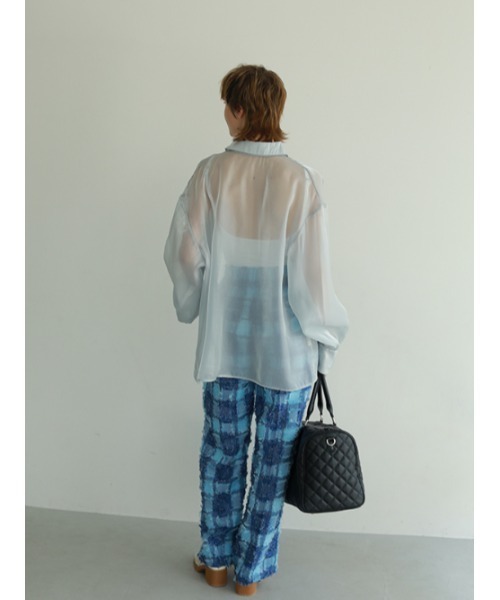 AMAIL（アマイル）の「Tweed motif pants（その他パンツ・レディース・ブラック/ブルー・FREE）」の6枚目の写真