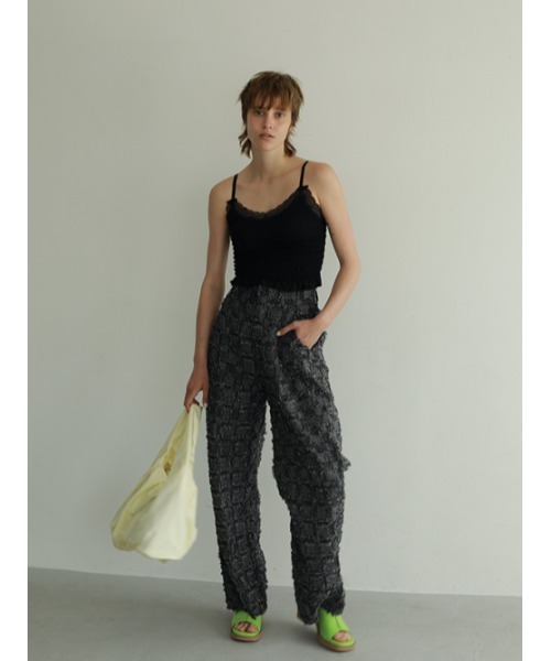 AMAIL（アマイル）の「Tweed motif pants（その他パンツ・レディース・ブラック/ブルー・FREE）」の9枚目の写真