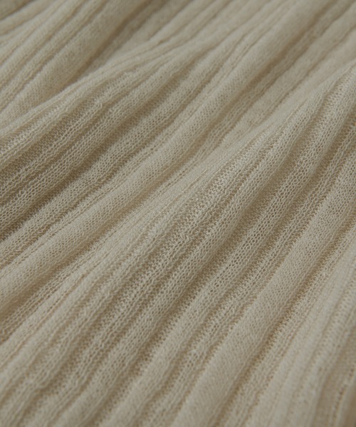 RIVE DROITE（リヴドロワ）の「シアーランダムリブニット（ニット/セーター・レディース・ベージュ/ブラック・FREE）」の19枚目の写真