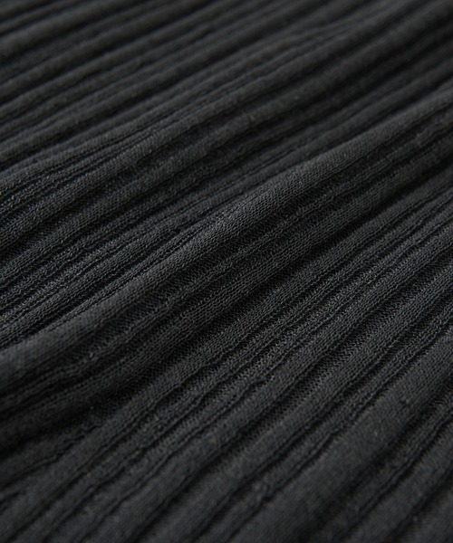 RIVE DROITE（リヴドロワ）の「シアーランダムリブニット（ニット/セーター・レディース・ベージュ/ブラック・FREE）」の9枚目の写真