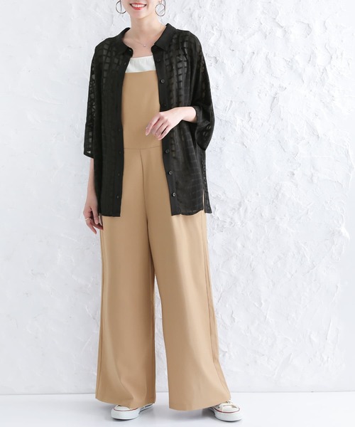 n'OrLABEL（ノアールレーベル）の「【廃盤】『チェック柄シアーシャツ』（シャツ/ブラウス・レディース・オフホワイト/ブラック・FREE）」の10枚目の写真