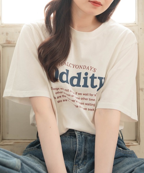 Cham.(チャム)の「OddtiyプリントTシャツ(Tシャツ/カットソー・レディース・オフホワイト・F)」の3枚目の写真