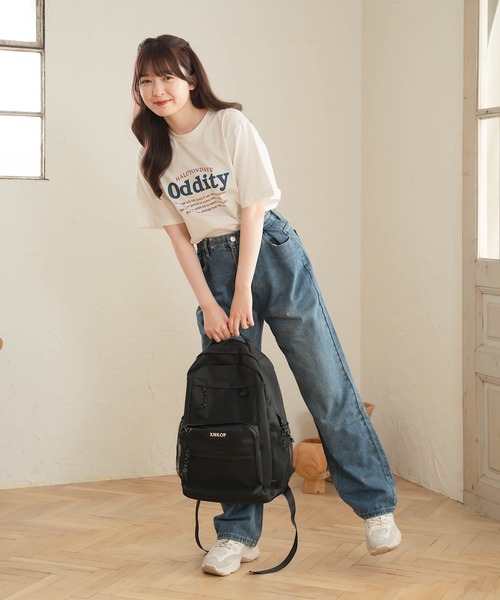 Cham.(チャム)の「OddtiyプリントTシャツ(Tシャツ/カットソー・レディース・オフホワイト・F)」の5枚目の写真