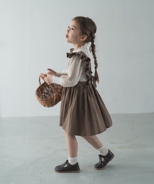 riziere（リジェール）の「フリルエプロンワンピース（ワンピース