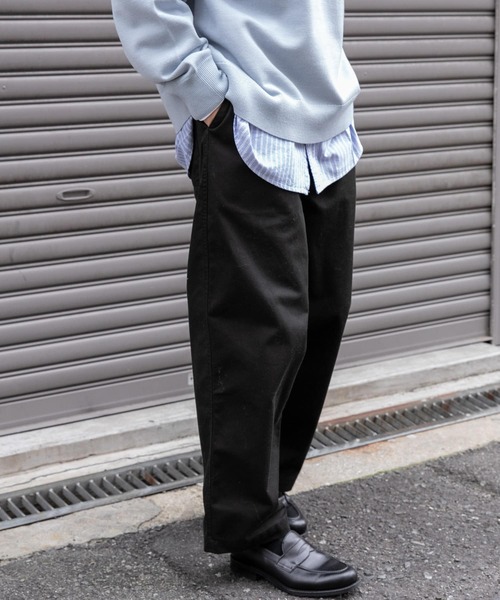 FORK&SPOON(フォークアンドスプーン)の「FORK&SPOON ワンタックチノパンツ(チノパンツ・メンズ・スミクロ/アイボリー・4/5)」の19枚目の写真