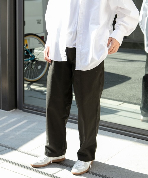 FORK&SPOON(フォークアンドスプーン)の「FORK&SPOON ワンタックチノパンツ(チノパンツ・メンズ・スミクロ/アイボリー・4/5)」の5枚目の写真