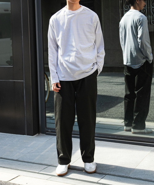 FORK&SPOON(フォークアンドスプーン)の「FORK&SPOON ワンタックチノパンツ(チノパンツ・メンズ・スミクロ/アイボリー・4/5)」の7枚目の写真