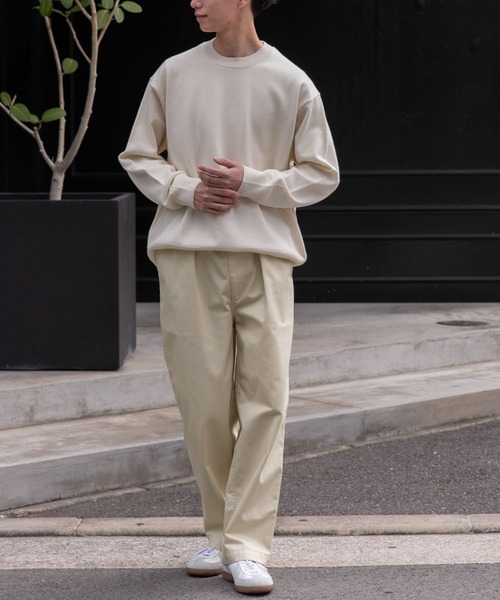 FORK&SPOON(フォークアンドスプーン)の「FORK&SPOON ワンタックチノパンツ(チノパンツ・メンズ・スミクロ/アイボリー・4/5)」の16枚目の写真