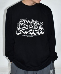矢印グラフィティ 長袖Tシャツ