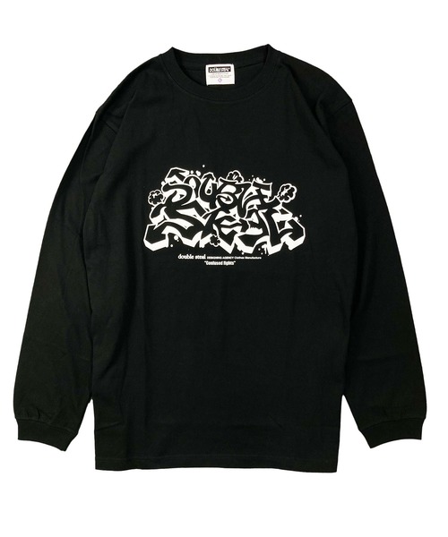 DOUBLE STEAL(ダブルスティール)の「矢印グラフィティ 長袖Tシャツ(Tシャツ/カットソー・メンズ・ブラック/ホワイト/エメラルド・X-LARGE/XX-LARGE/LARGE/MEDIUM)」の4枚目の写真