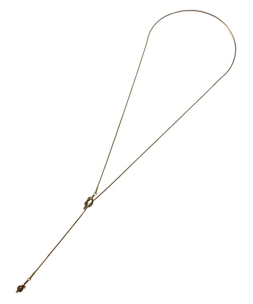 CENE(セネ)の「【CENE】セネ/ノットチェーンロングネックレス(ネックレス・レディース・ゴールド/シルバー・FREE)」の7枚目の写真