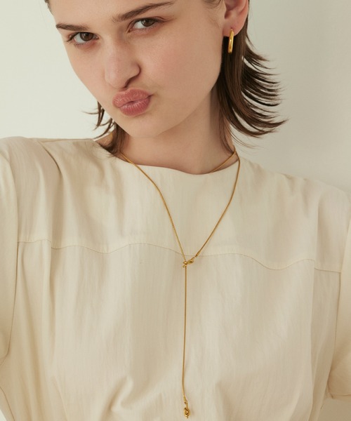 CENE(セネ)の「【CENE】セネ/ノットチェーンロングネックレス(ネックレス・レディース・ゴールド/シルバー・FREE)」の21枚目の写真