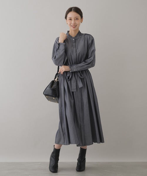 KATHARINE ROSS（キャサリンロス）の「【KATHARINE ROSS】クロコボストンバッグ（ボストンバッグ・レディース・グレイッシュベージュ/ブラック・MEDIUM）」の18枚目の写真