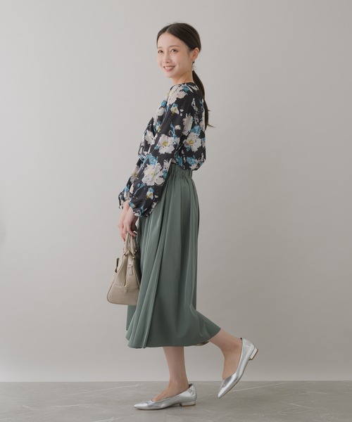 KATHARINE ROSS（キャサリンロス）の「【KATHARINE ROSS】クロコボストンバッグ（ボストンバッグ・レディース・グレイッシュベージュ/ブラック・MEDIUM）」の9枚目の写真