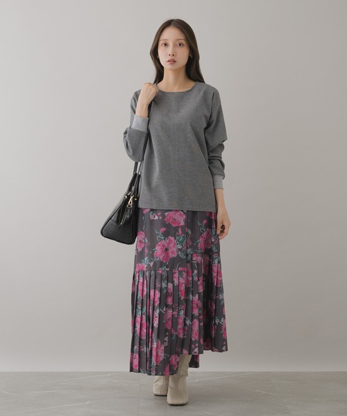 KATHARINE ROSS（キャサリンロス）の「【KATHARINE ROSS】クロコボストンバッグ（ボストンバッグ・レディース・グレイッシュベージュ/ブラック・MEDIUM）」の14枚目の写真