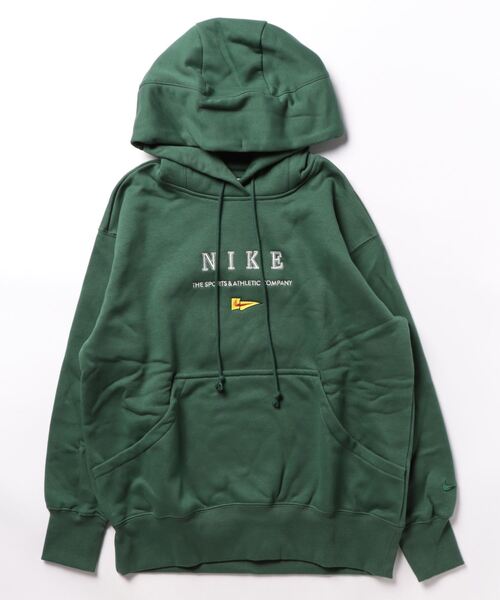 NIKE（ナイキ）の「《NIKEアパレル》WS NSW FLC  L/S ﾌｰﾃﾞｨ（パーカー・レディース・グリーン/ブラック/ホワイト系その他・L/M/XS/S/XL）」の3枚目の写真