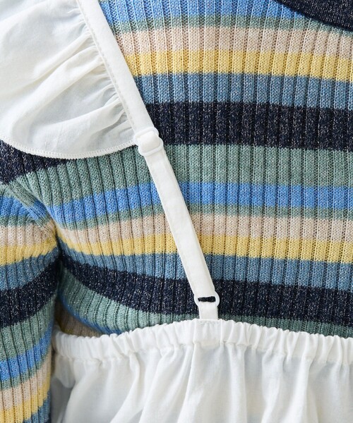 FREAK'S STORE（フリークスストア）の「フリル ビスチェ（キャミソール・レディース・ブラック/オフホワイト・ﾌﾘ-）」の19枚目の写真