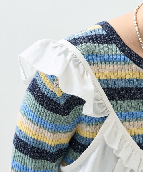 FREAK'S STORE（フリークスストア）の「フリル ビスチェ（キャミソール・レディース・ブラック/オフホワイト・ﾌﾘ-）」の22枚目の写真