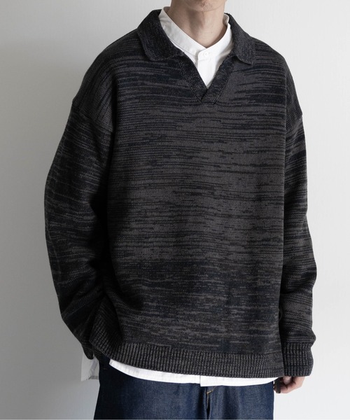 【EDDEN ELLEN】マーブル柄スキッパーニット（ニット/セーター）｜EDDEN ELLEN（エデンエレン）