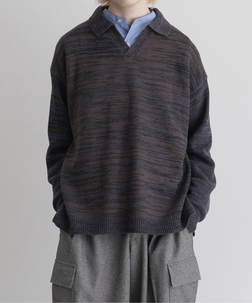 【EDDEN ELLEN】マーブル柄スキッパーニット（ニット/セーター）｜EDDEN ELLEN（エデンエレン）