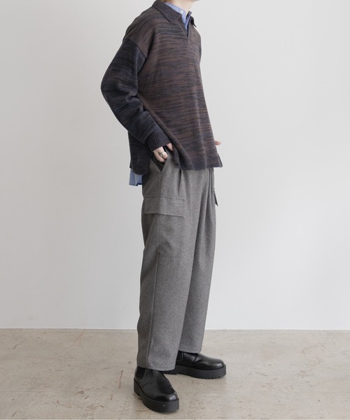 【EDDEN ELLEN】マーブル柄スキッパーニット（ニット/セーター）｜EDDEN ELLEN（エデンエレン）