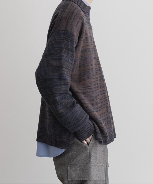 【EDDEN ELLEN】マーブル柄スキッパーニット（ニット/セーター）｜EDDEN ELLEN（エデンエレン）