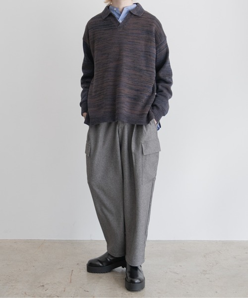 【EDDEN ELLEN】マーブル柄スキッパーニット（ニット/セーター）｜EDDEN ELLEN（エデンエレン）