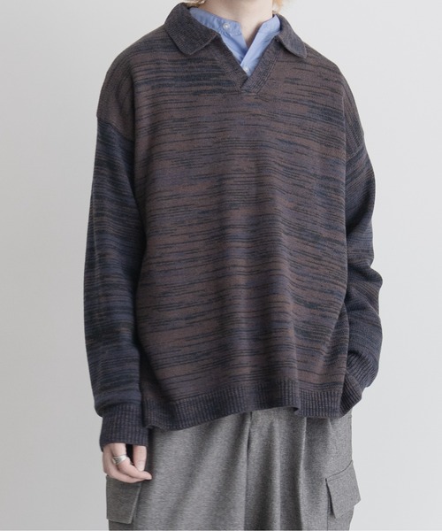 【EDDEN ELLEN】マーブル柄スキッパーニット（ニット/セーター）｜EDDEN ELLEN（エデンエレン）