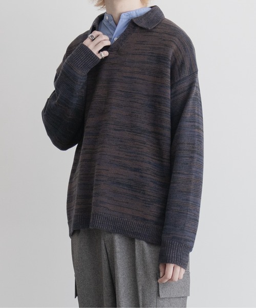 【EDDEN ELLEN】マーブル柄スキッパーニット（ニット/セーター）｜EDDEN ELLEN（エデンエレン）