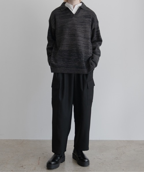 【EDDEN ELLEN】マーブル柄スキッパーニット（ニット/セーター）｜EDDEN ELLEN（エデンエレン）