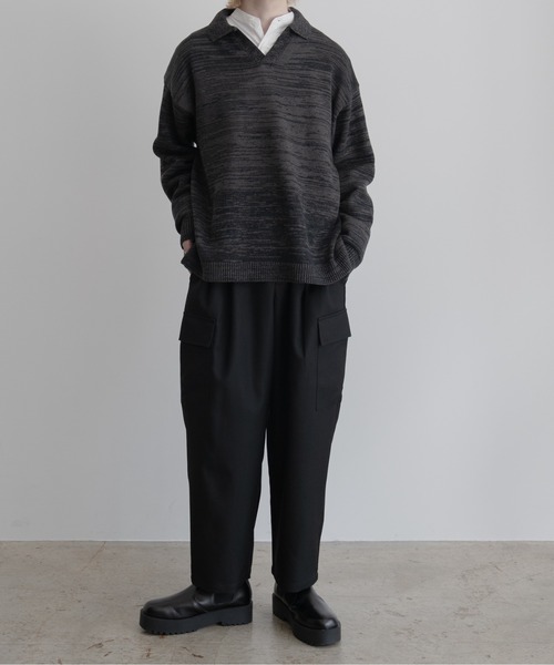 【EDDEN ELLEN】マーブル柄スキッパーニット（ニット/セーター）｜EDDEN ELLEN（エデンエレン）