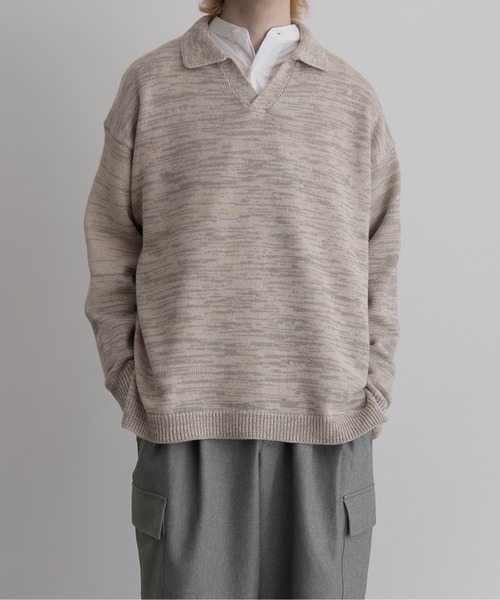 【EDDEN ELLEN】マーブル柄スキッパーニット（ニット/セーター）｜EDDEN ELLEN（エデンエレン）