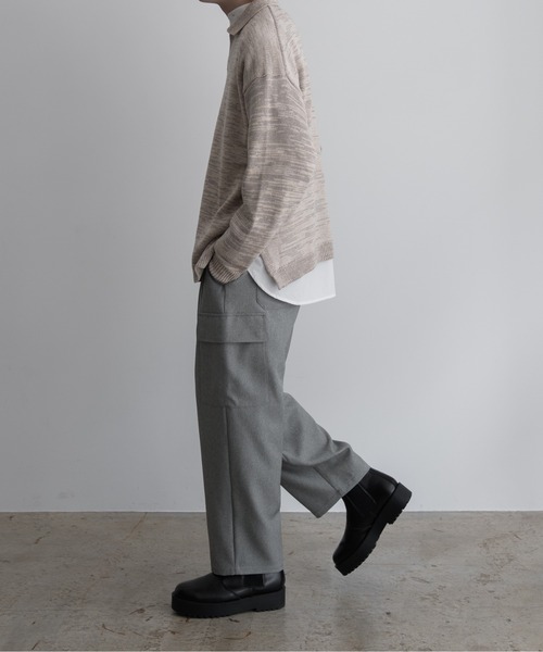 【EDDEN ELLEN】マーブル柄スキッパーニット（ニット/セーター）｜EDDEN ELLEN（エデンエレン）