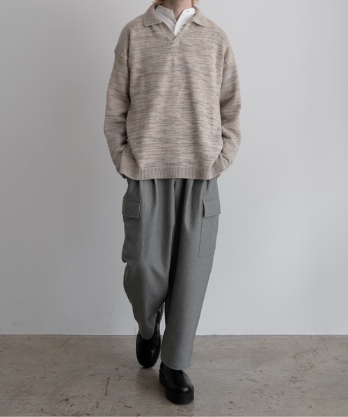 【EDDEN ELLEN】マーブル柄スキッパーニット（ニット/セーター）｜EDDEN ELLEN（エデンエレン）