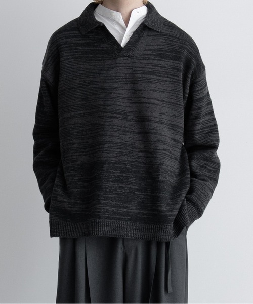 【EDDEN ELLEN】マーブル柄スキッパーニット（ニット/セーター）｜EDDEN ELLEN（エデンエレン）