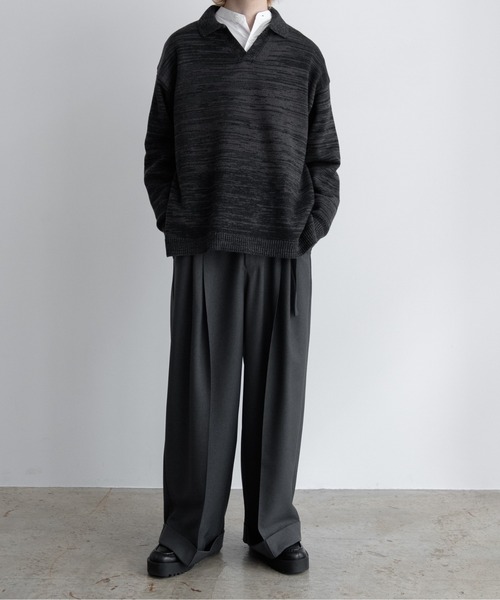 【EDDEN ELLEN】マーブル柄スキッパーニット（ニット/セーター）｜EDDEN ELLEN（エデンエレン）