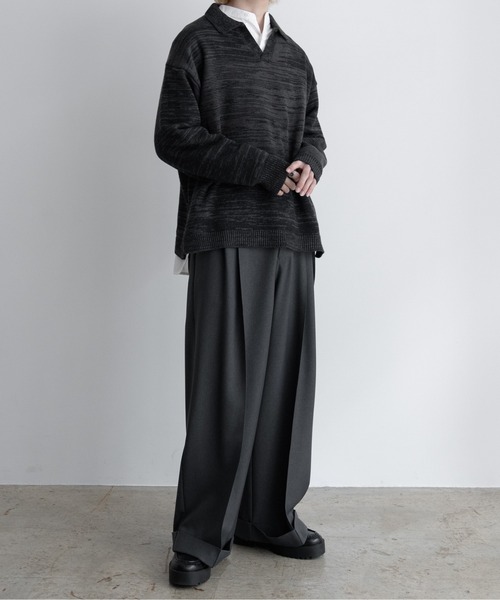 【EDDEN ELLEN】マーブル柄スキッパーニット（ニット/セーター）｜EDDEN ELLEN（エデンエレン）