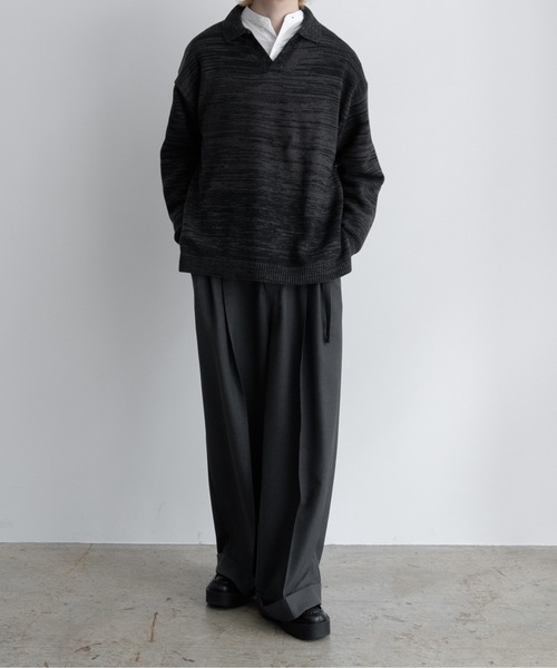 【EDDEN ELLEN】マーブル柄スキッパーニット（ニット/セーター）｜EDDEN ELLEN（エデンエレン）