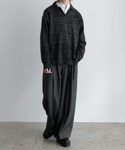 【EDDEN ELLEN】マーブル柄スキッパーニット（ニット/セーター）｜EDDEN ELLEN（エデンエレン）