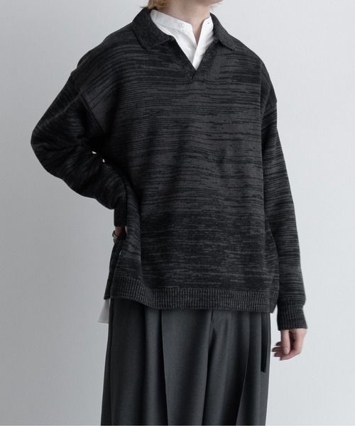 【EDDEN ELLEN】マーブル柄スキッパーニット（ニット/セーター）｜EDDEN ELLEN（エデンエレン）