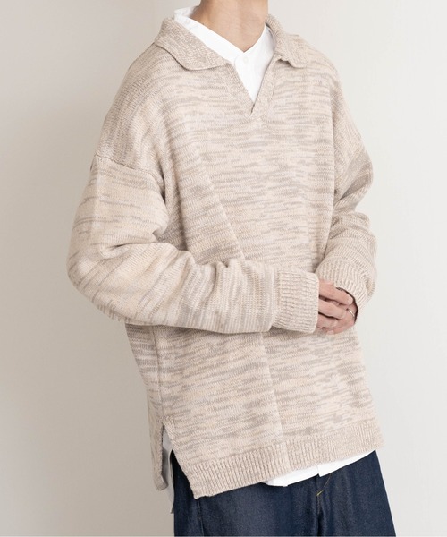 【EDDEN ELLEN】マーブル柄スキッパーニット（ニット/セーター）｜EDDEN ELLEN（エデンエレン）